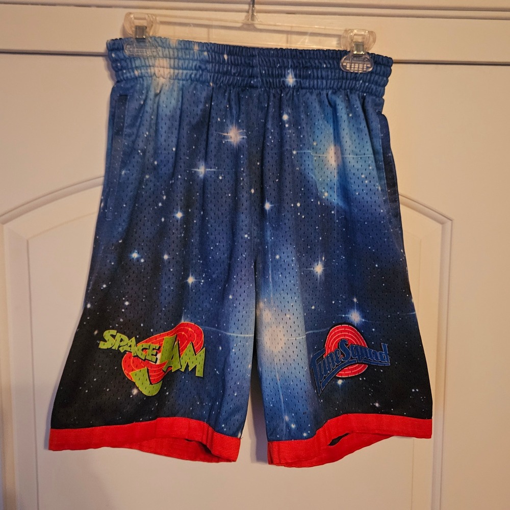 Mitchell & Ness Space Jam Tune Squad Galaxy 25 Anniversary Shorts Mens Medium